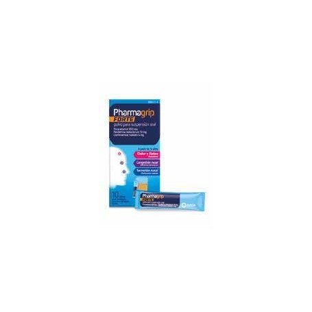 PHARMAGRIP FORTE CONGESTION Y SECRECION NASAL POLVO PARA SUSPENSION ORAL, 10 SOBRES